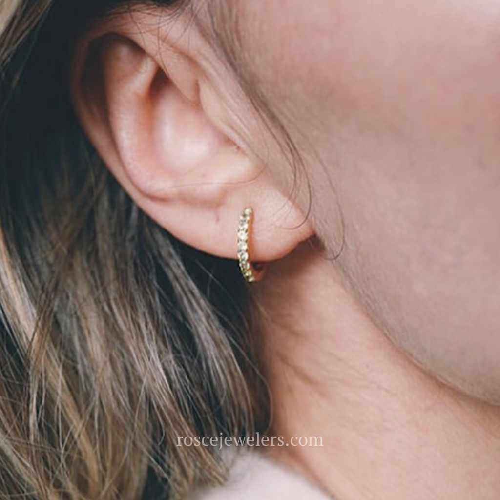 [PROMO SET] Dolce Huggie Earrings Diamond Set