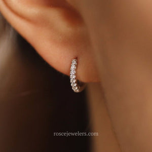 [PROMO SET] Dolce Huggie Earrings Diamond Set