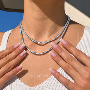 [PROMO SET] Monette 4 Prong Necklace Bracelet Earrings Diamond Set in 18k Gold Vermeil