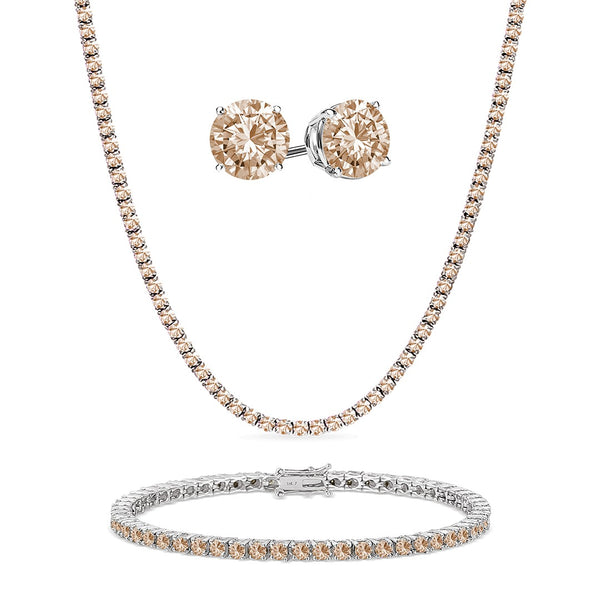 Austria Rhinestone Set - Necklace Bracelet Earrings – Rhinestone Rosie