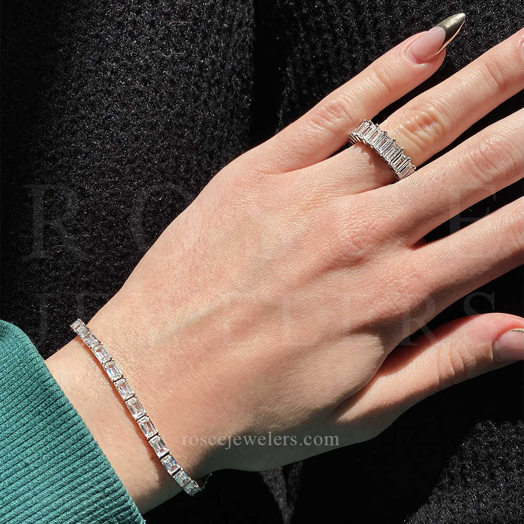 [PROMO SET] Georgette Emerald Bracelet Ring Diamond Set