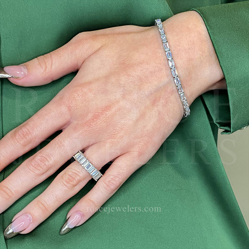 [PROMO SET] Georgette Emerald Bracelet Ring Diamond Set