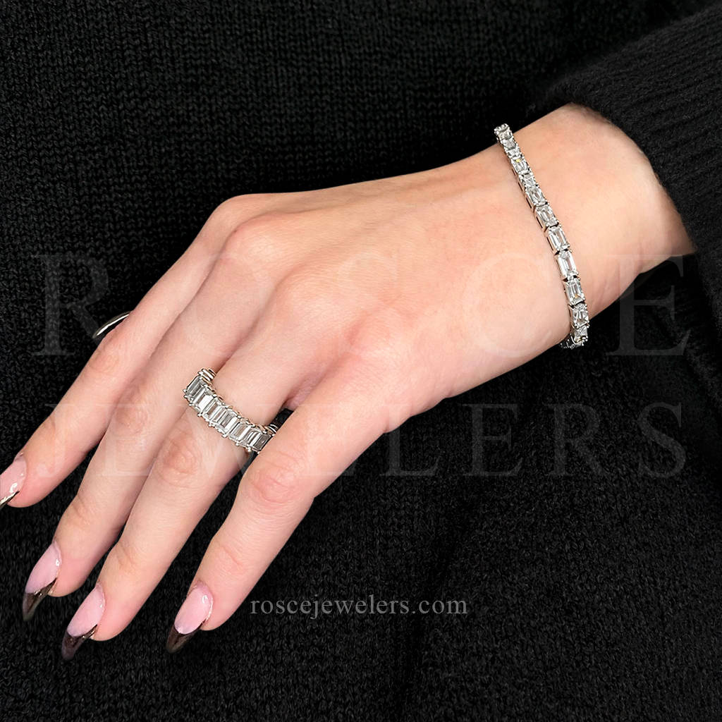 [PROMO SET] Georgette Emerald Bracelet Ring Diamond Set