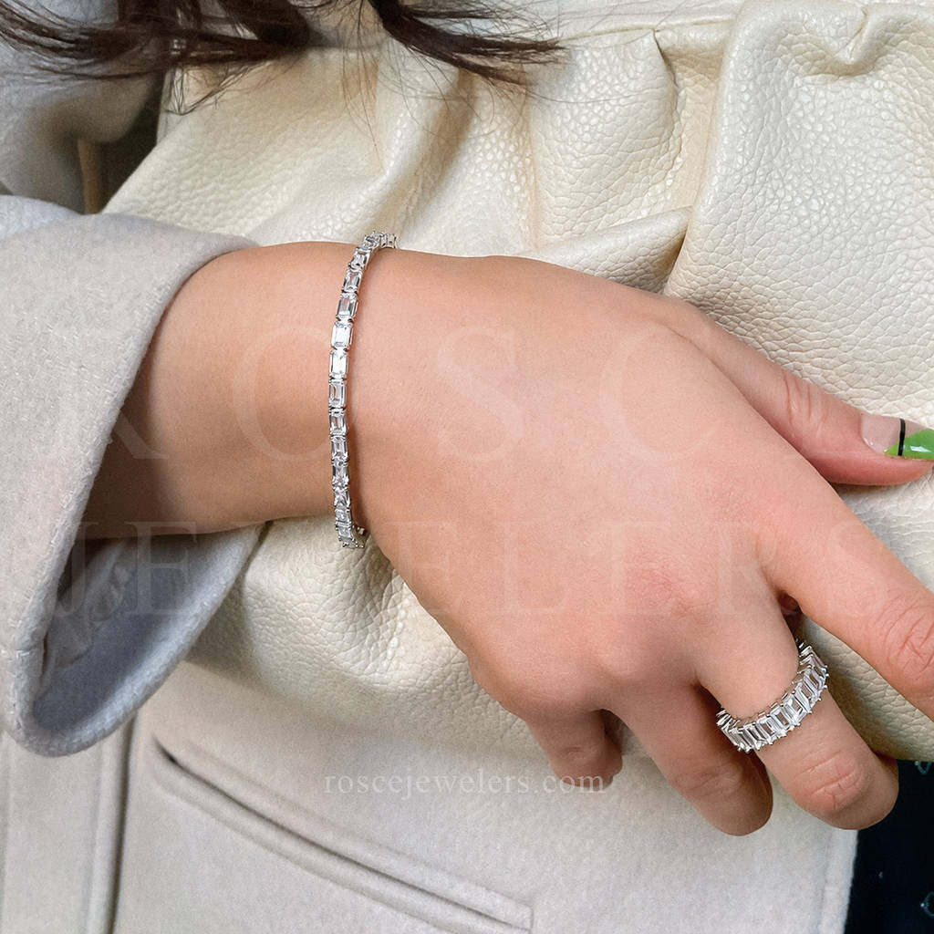 [PROMO SET] Georgette Emerald Bracelet Ring Diamond Set