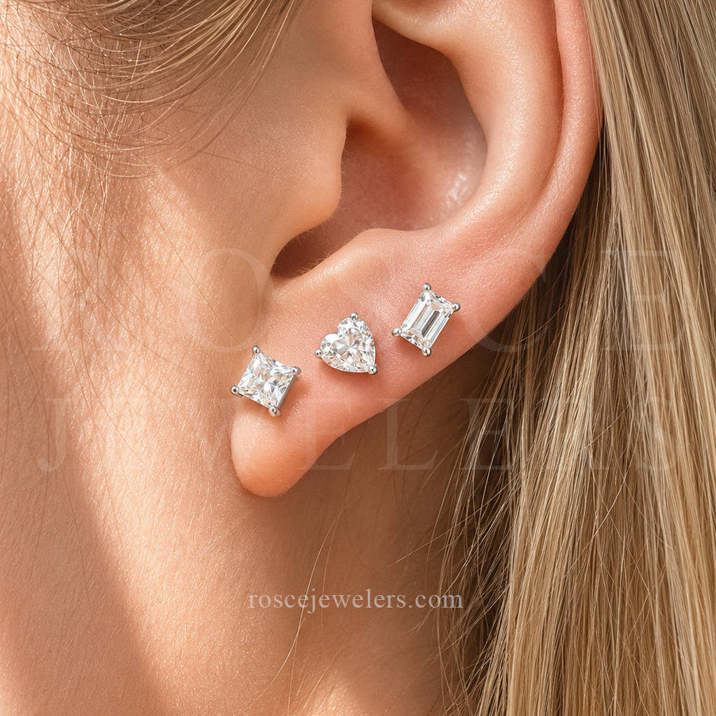 [PROMO SET] Hamilton Emerald Necklace Earrings Diamond Set