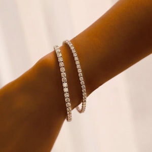 [PROMO SET] Monette 4 Prong Diamond Bracelet Earrings Set