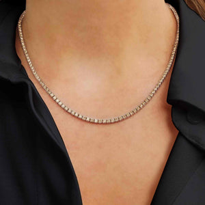 [PROMO SET] Diana Champagne Diamond Necklace Earrings Set