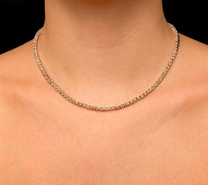 [PROMO SET] Diana Champagne Diamond Necklace Earrings Set