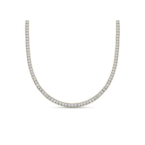 Hariette Princess Diamond Necklace in 18k Gold Vermeil