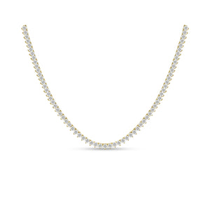 Vivere 3 Prong Diamond Necklace in 18k Gold Vermeil