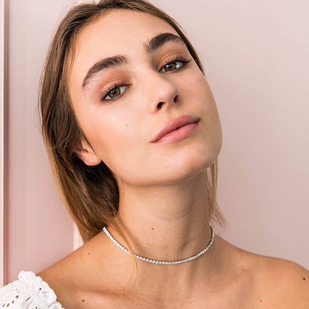 [PROMO SET] Monette 4 Prong Necklace Bracelet Diamond Set in 18k White Gold Vermeil