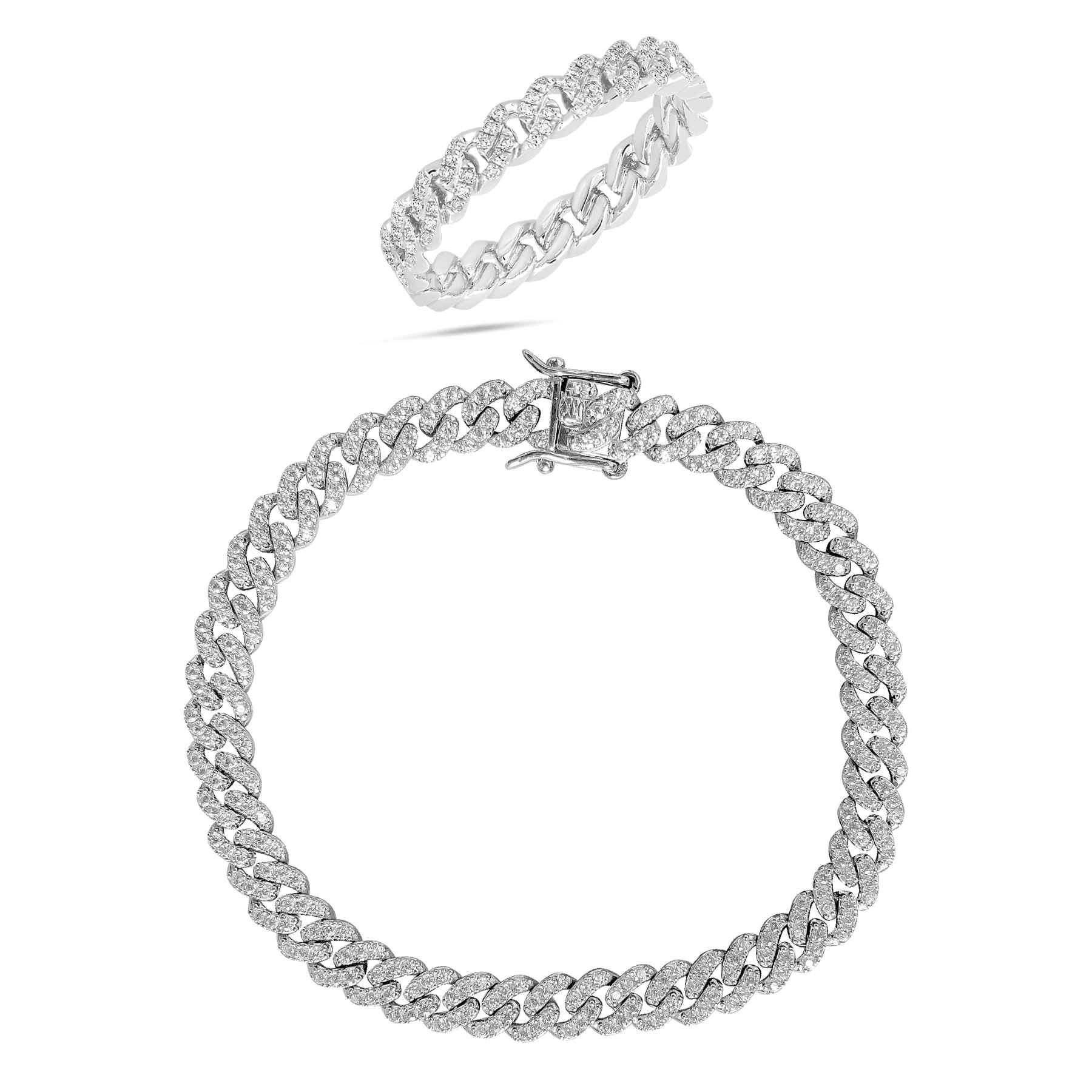 [PROMO SET] Capri Cuban Bracelet Ring Diamond Set