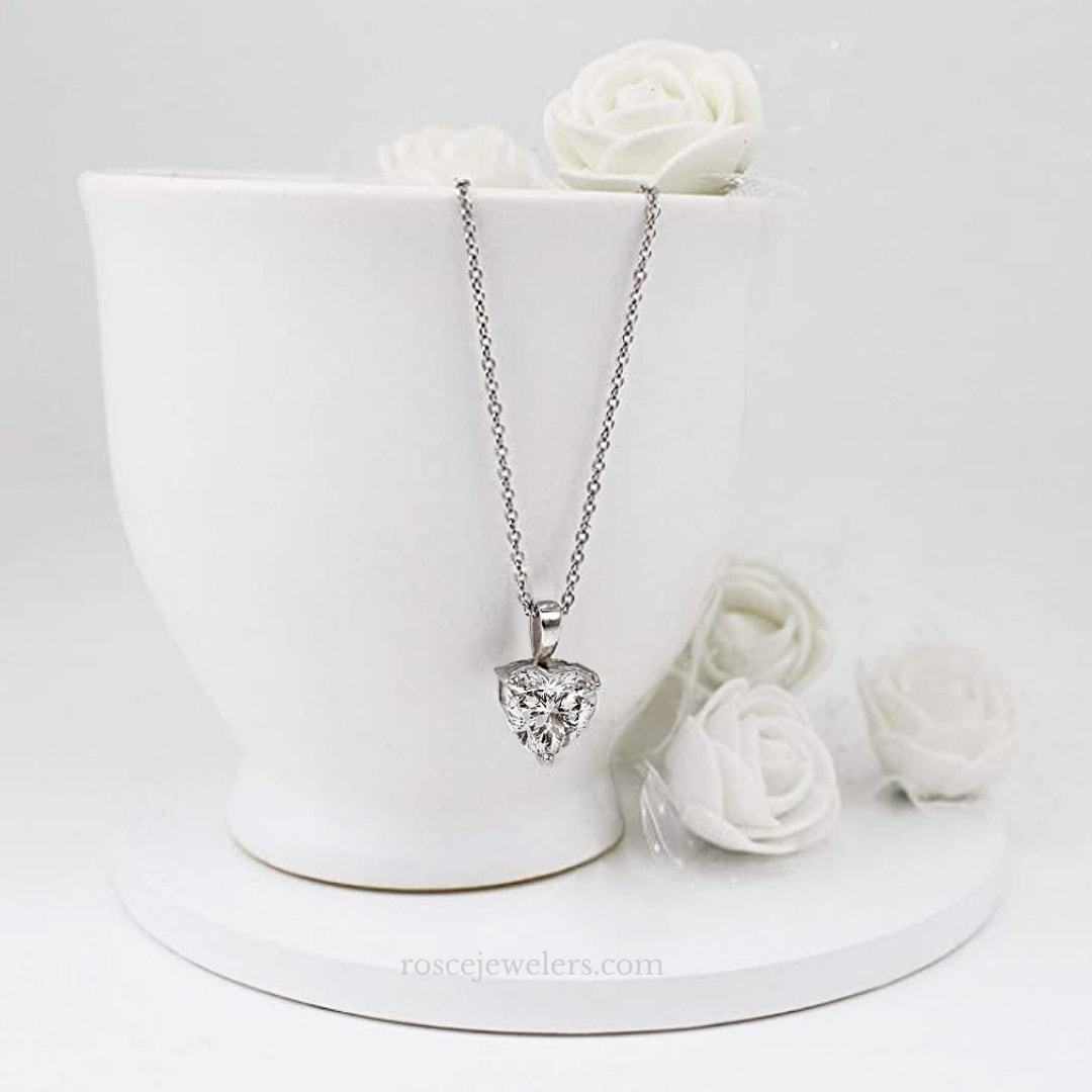 [PROMO SET] Florence Heart Necklace Bracelet Earrings Diamond Set