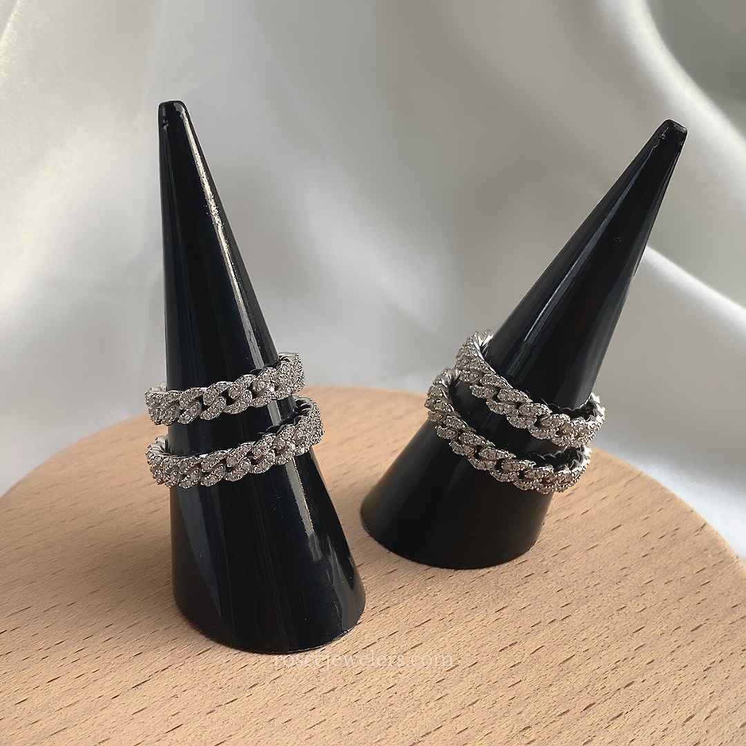 [PROMO SET] Capri Cuban Bracelet Ring Diamond Set