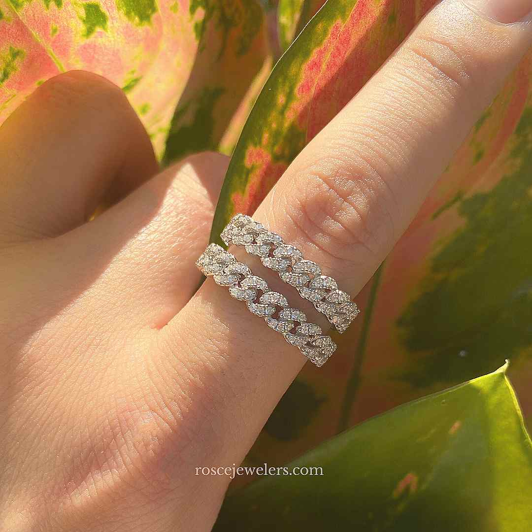 [PROMO SET] Capri Cuban Bracelet Ring Diamond Set
