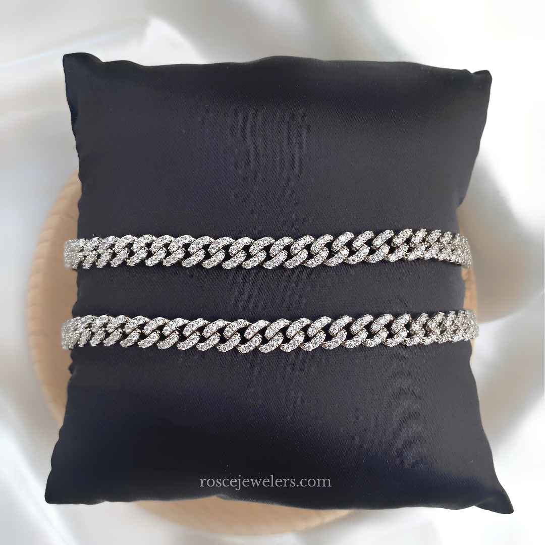 [PROMO SET] 6mm & 9mm Capri Cuban Bracelets Diamond Set