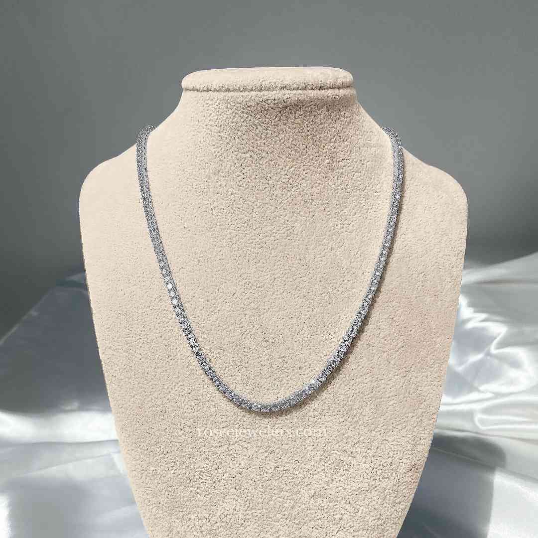 [PROMO SET] Capri Cuban & Monette 4 Prong Necklace Diamond Set