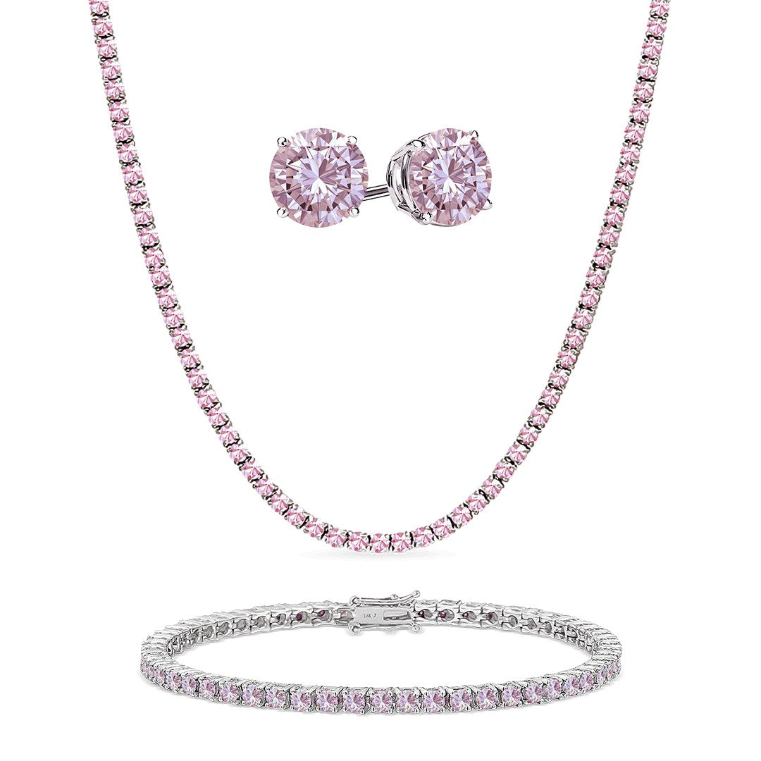 real pink diamond necklace