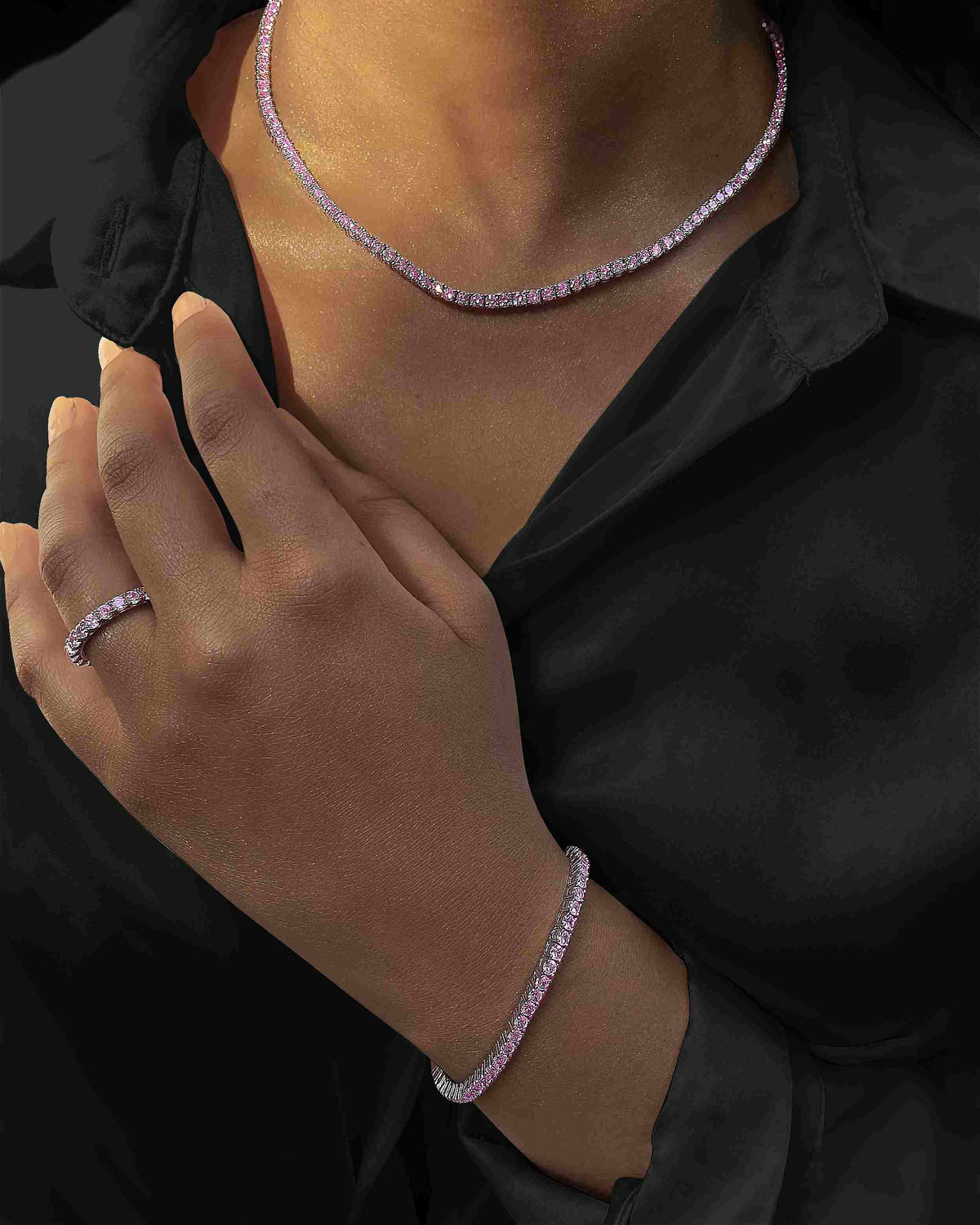 Tennis Necklace and Bracelet Set – EdithAccessories