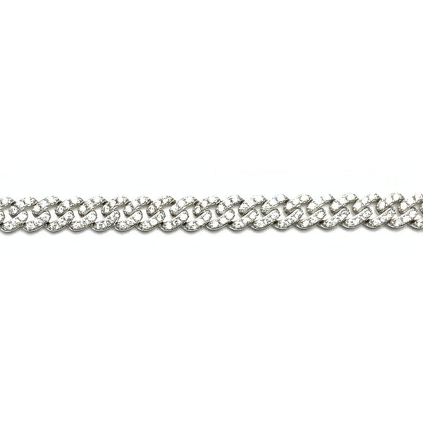 【専用】CAPRINO｜Ribbon Flare【Black×White】　38 RosceCapriCubanBraceletCloseup