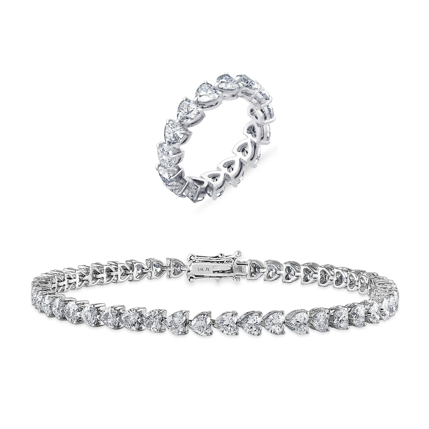 [PROMO SET] Florence Heart Bracelet Ring Diamond Set