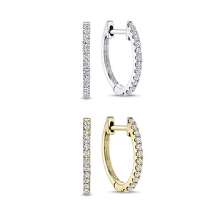 [PROMO SET] Eleonore Medium Hoop Earrings Diamond Set