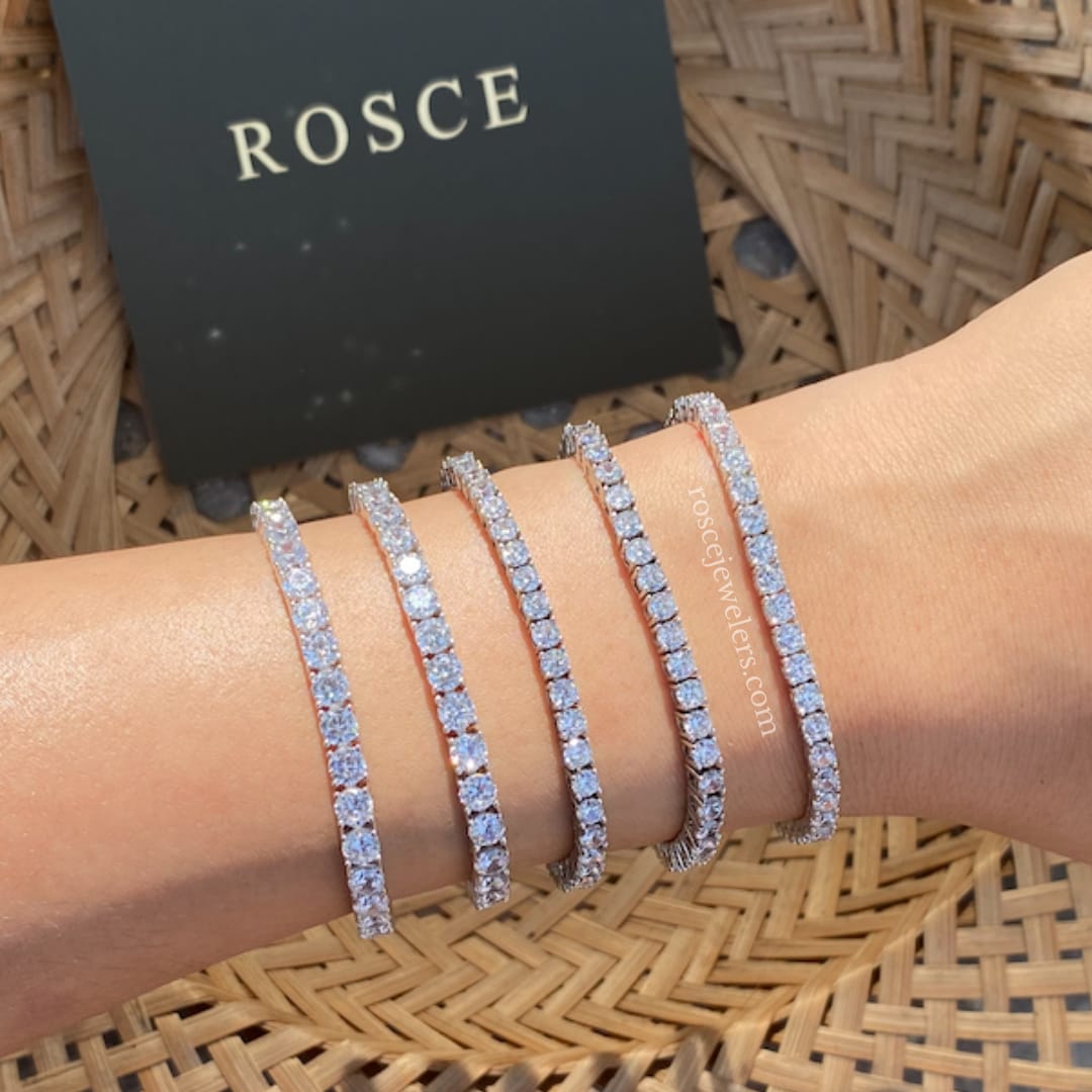 [PROMO SET] Capri Cuban & Monette 4 Prong Bracelet Diamond Set