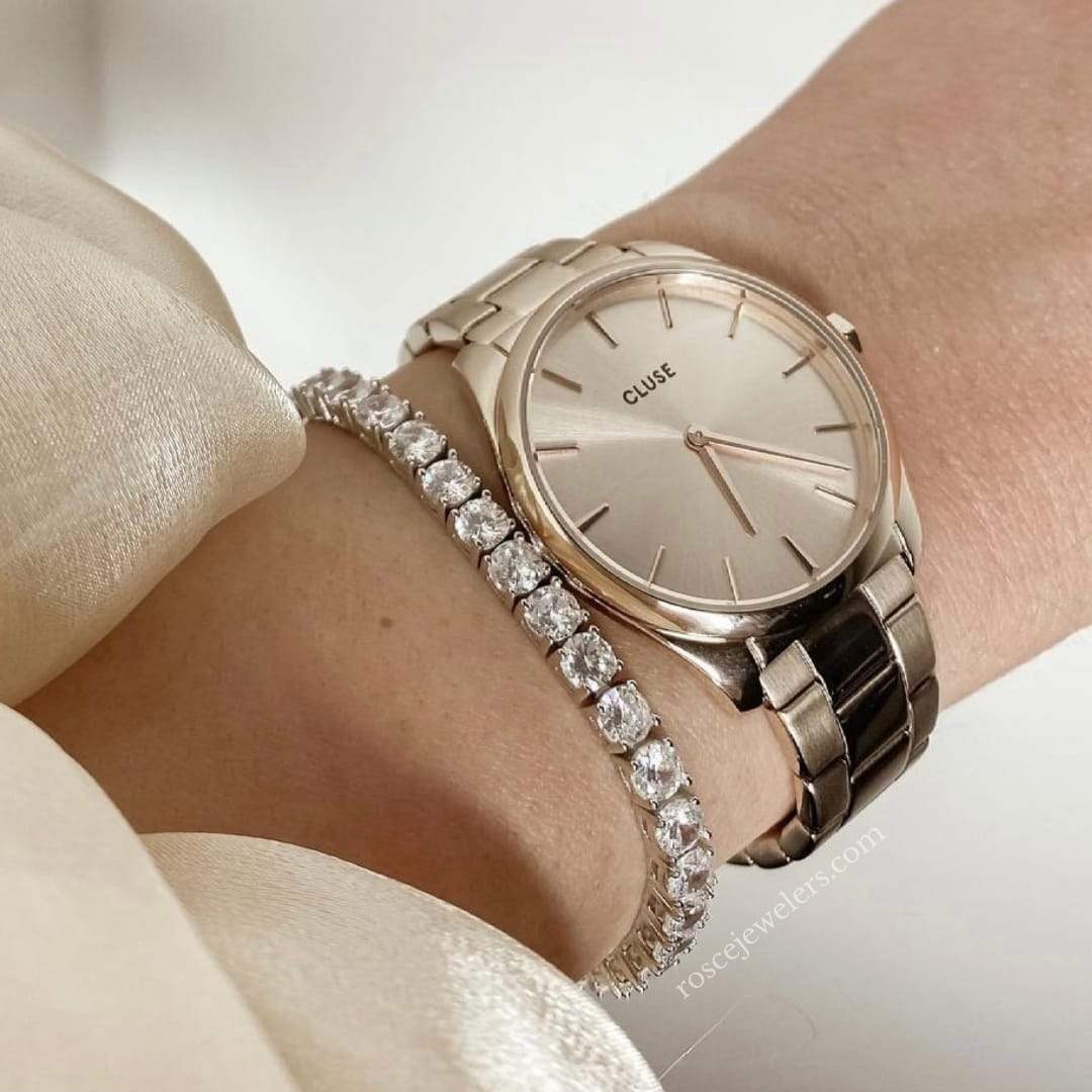 [PROMO SET] 3mm & 4mm Monette 4 Prong Bracelet Diamond Set