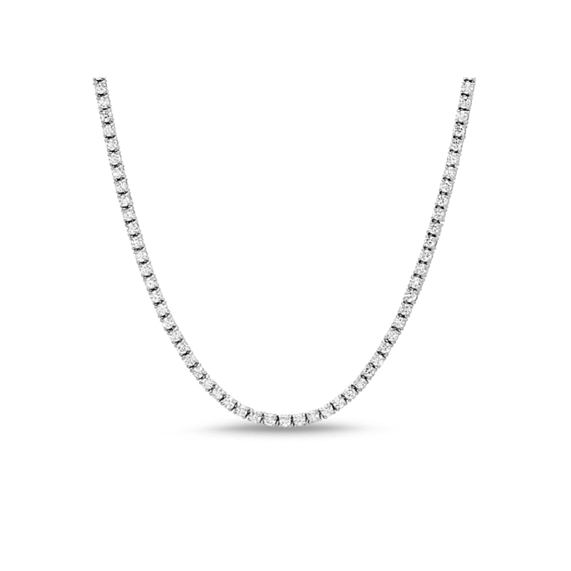 [PROMO SET] Monette 4 Prong Necklace Bracelet Diamond Set in 18k White Gold Vermeil