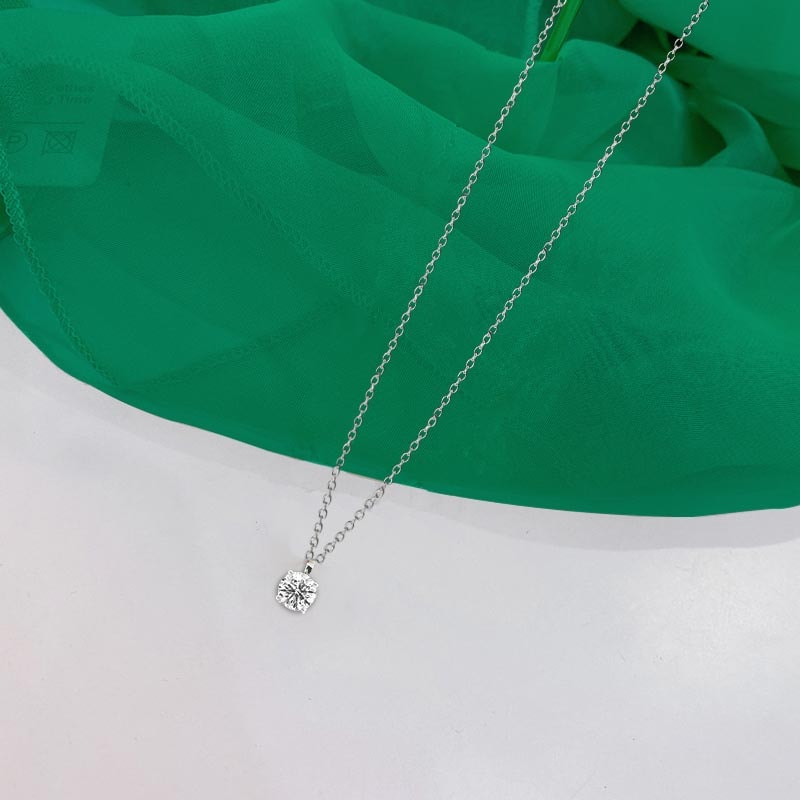 PROMO SET] Giovanni 4 Prong Necklace Earrings Diamond Set