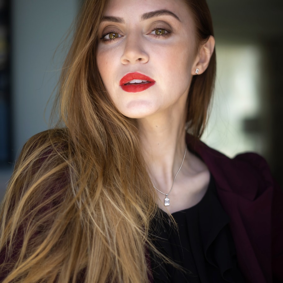 [PROMO SET] Hamilton Emerald Necklace Earrings Diamond Set