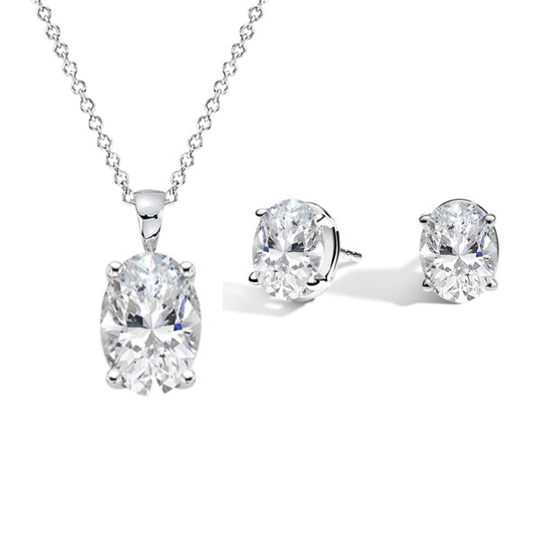 Diamond Knot Pendant Necklace & Earrings Set - 18K Gold – Virani Jewelers