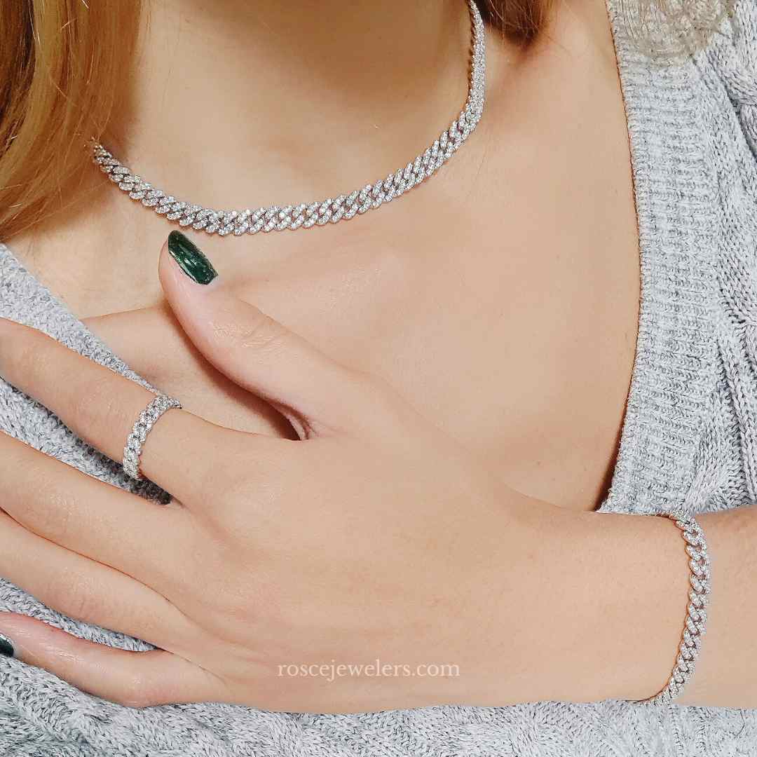 Custom Amethyst and Diamond Necklace - Bario Neal